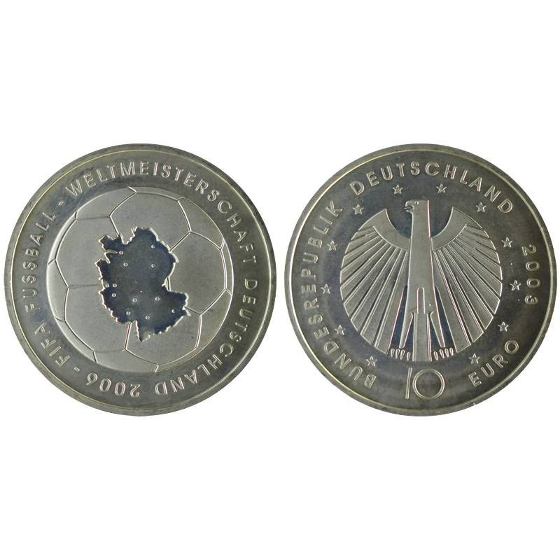 ALLEMAGNE - 10 euros - Coupe du Monde Football FIFA - 2003 A ALLEMAGNE - 10 euros - Coupe du Monde Football FIFA - 2003 A