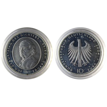 ALLEMAGNE - 10 euros - 200 ans de la naissance de Eduard Moerike - 2004 F ALLEMAGNE - 10 euros - 200 ans de la naissance de Eduard Moerike - 2004 F