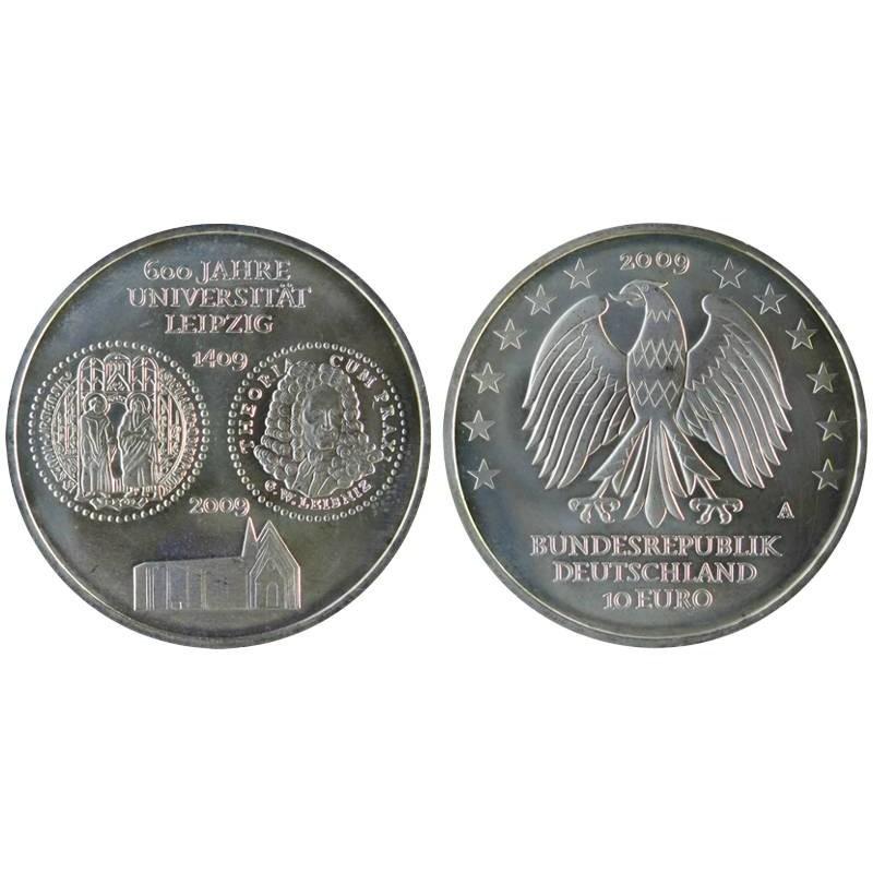 ALLEMAGNE - 10 euros - 600 ans de l'Université de Leipzig - 2009 A ALLEMAGNE - 10 euros - 600 ans de l'Université de Leipzig - 2009 A