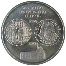ALLEMAGNE - 10 euros - 600 ans de l'Université de Leipzig - 2009 A