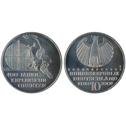 ALLEMAGNE - 10 euros - 400 ans des lois de Kepler - 2009 F