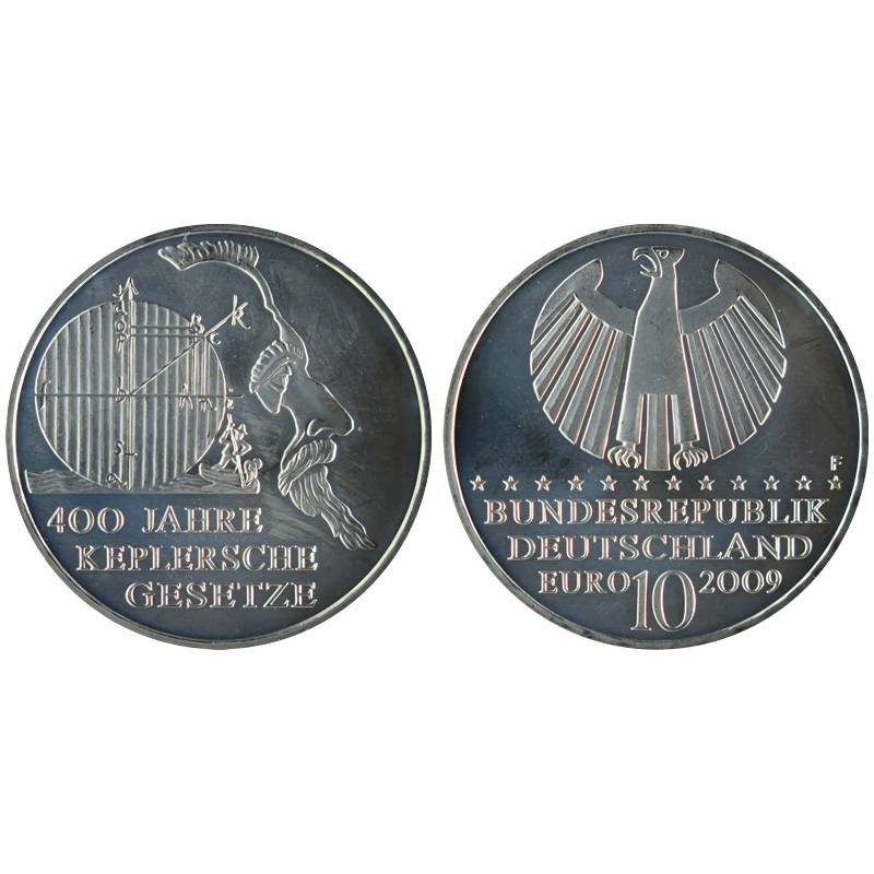 ALLEMAGNE - 10 euros - 400 ans des lois de Kepler - 2009 F ALLEMAGNE - 10 euros - 400 ans des lois de Kepler - 2009 F