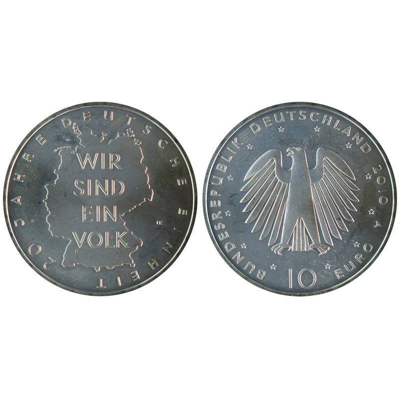 ALLEMAGNE - 10 euros - 20 ans de la Réunification Allemande - 2010 A ALLEMAGNE - 10 euros - 20 ans de la Réunification Allemande - 2010 A