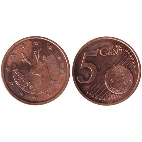 ANDORRE - 5 cents d'euro - 2014 ANDORRE - 5 cents d'euro - 2014