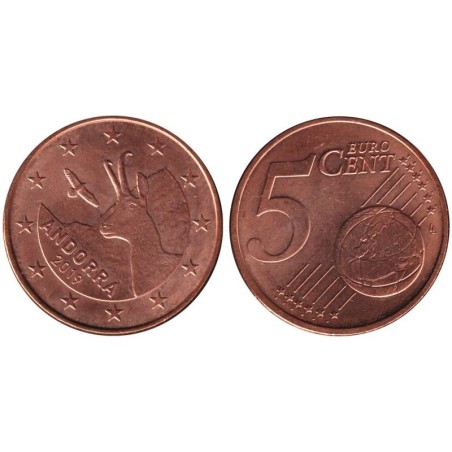 ANDORRE - 5 cents d'euro - 2019 ANDORRE - 5 cents d'euro - 2019