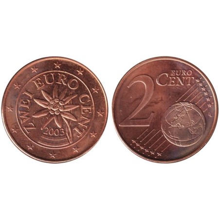 AUTRICHE - 2 cents d'euro - 2003