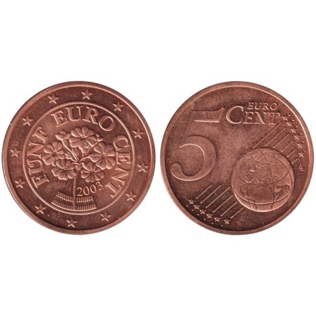 AUTRICHE - 5 cents d'euro - 2003 AUTRICHE - 5 cents d'euro - 2003