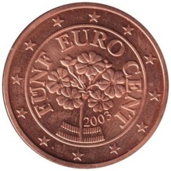 AUTRICHE - 5 cents d'euro - 2003
