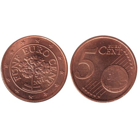 AUTRICHE - 5 cents d'euro - 2004 AUTRICHE - 5 cents d'euro - 2004