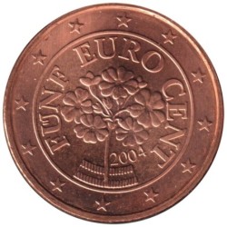 AUTRICHE - 5 cents d'euro - 2004