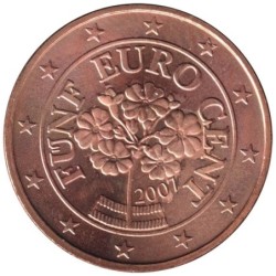 AUTRICHE - 5 cents d'euro - 2007