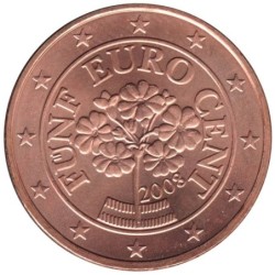 AUTRICHE - 5 cents d'euro - 2008