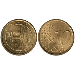 AUTRICHE - 10 cents d'euro - 2002
