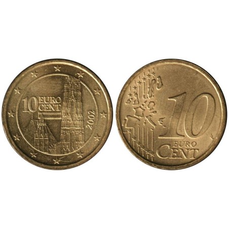 AUTRICHE - 10 cents d'euro - 2002 AUTRICHE - 10 cents d'euro - 2002