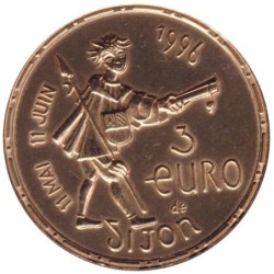 DIJON - 3 euro des villes - 1996 - Etat : SPL
