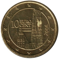 AUTRICHE - 10 cents d'euro - 2006