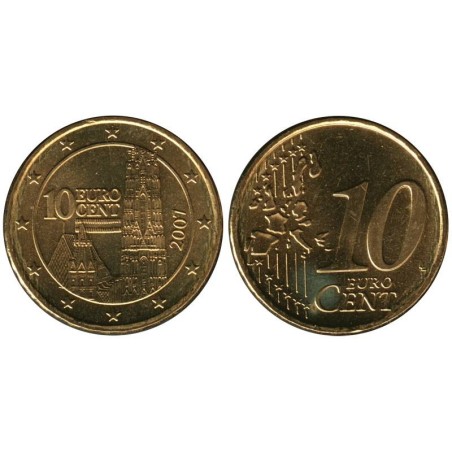 AUTRICHE - 10 cents d'euro - 2007 AUTRICHE - 10 cents d'euro - 2007