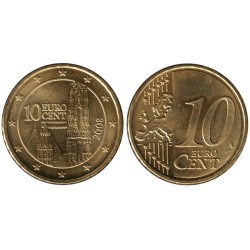 AUTRICHE - 10 cents d'euro - 2008