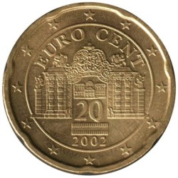 AUTRICHE - 20 cents d'euro - 2002