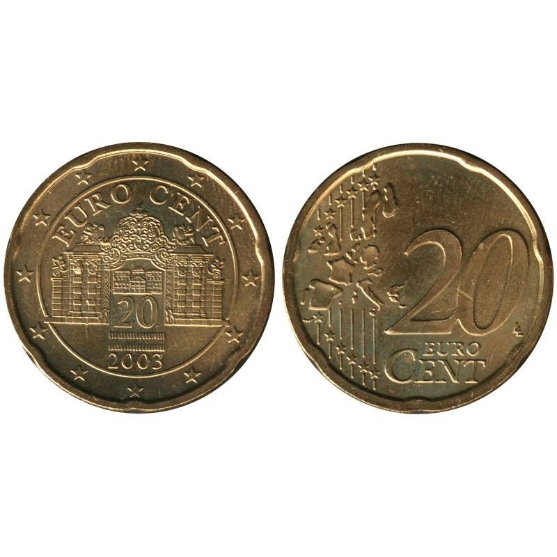 AUTRICHE - 20 cents d'euro - 2003