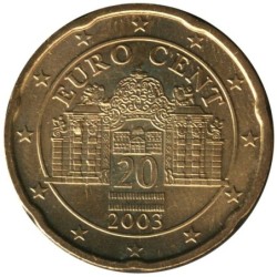 AUTRICHE - 20 cents d'euro - 2003
