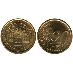 AUTRICHE - 20 cents d'euro - 2007