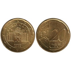 AUTRICHE - 20 cents d'euro - 2008