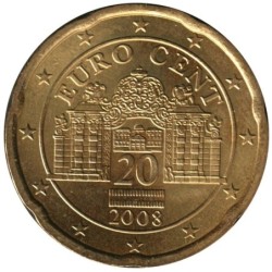 AUTRICHE - 20 cents d'euro - 2008