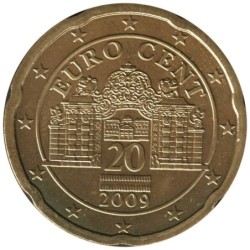 AUTRICHE - 20 cents d'euro - 2009