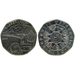 AUTRICHE - 5 euros - Wasserkraft - Hydroélectricité - 2003