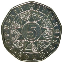 AUTRICHE - 5 euros - Elargissement de l'Union Européenne - 2004
