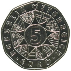 AUTRICHE - 5 euros - Jeux Olympiques d'Hiver Vancouver - Saut à Ski - 2010