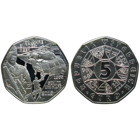 AUTRICHE - 5 euros - Forces armées Autrichiennes Protection et assistance - 2015 AUTRICHE - 5 euros - Forces armées Autrichiennes Protection et assistance - 2015