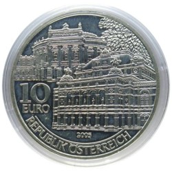 AUTRICHE - 10 euros - 50 ans de la Réouverture du Burgtheater et de l'Opéra National - 2005