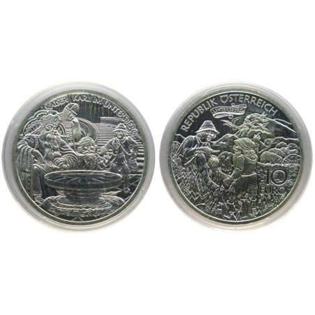 AUTRICHE - 10 euros - Charlemagne dans l'Untersberg - 2010 AUTRICHE - 10 euros - Charlemagne dans l'Untersberg - 2010