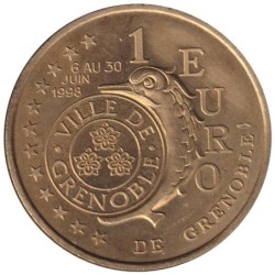GRENOBLE - 1 euro des villes - 1998 - Etat : TTB