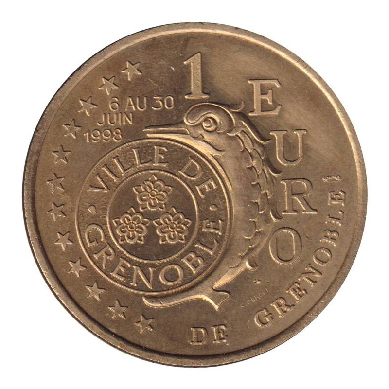 GRENOBLE - 1 euro des villes - 1998 - Etat : TTB