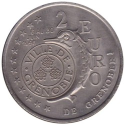GRENOBLE - 2 euro des villes - 1998 - Etat : SUP