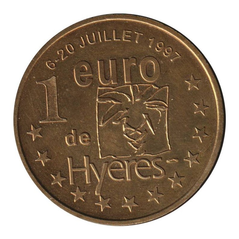HYERES - 1 euro des villes - 1997 - Etat : TTB