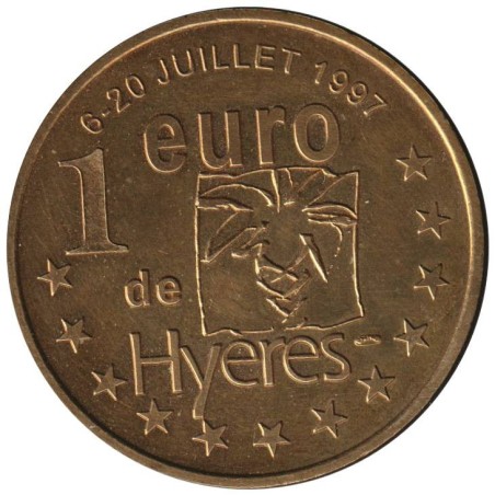 HYERES - 1 euro des villes - 1997 - Etat : TTB
