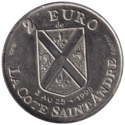 LA COTE SAINT ANDRE - 2 euro des villes - 1998 - Etat : SUP
