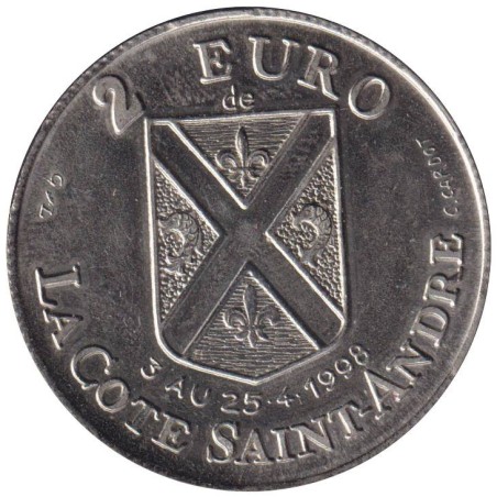 LA COTE SAINT ANDRE - 2 euro des villes - 1998 - Etat : SUP LA COTE SAINT ANDRE - 2 euro des villes - 1998 - Etat : SUP
