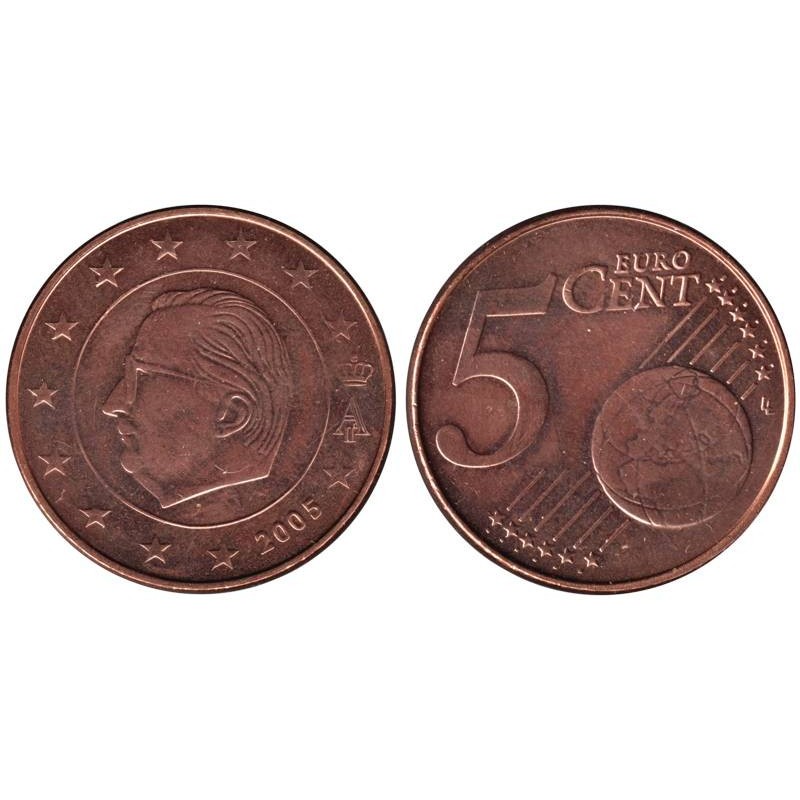 BELGIQUE - 5 cents d'euro - 2005