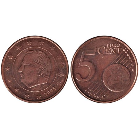 BELGIQUE - 5 cents d'euro - 2005