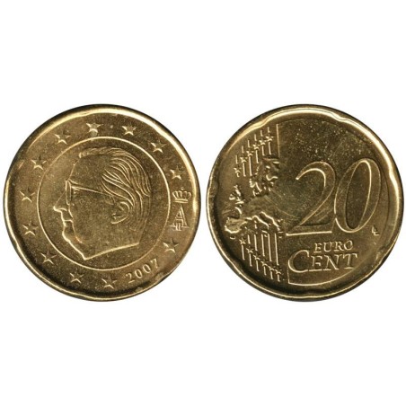 BELGIQUE - 20 cents d'euro - 2007