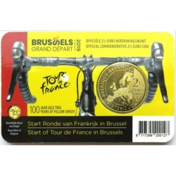 BELGIQUE - Coincard 2,50 euros - 100 ans de Maillot Jaune - Tour de France - F