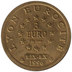 LYON - 3 euro des villes - 1996 - Etat : SUP