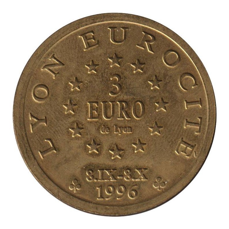 LYON - 3 euro des villes - 1996 - Etat : SUP
