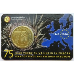 BELGIQUE - Coincard 2,50 euros - 75 ans Paix et de liberté - 2020 - N