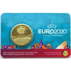 BELGIQUE - Coincard 2,50 euros - Championnat UEFA Football - 2021 - F